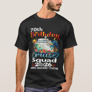 70ste verjaardag Cruise Squad Vrienden Familie Vak T-shirt