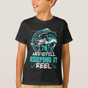 70ste verjaardag Gevist Grappig 70 Nog steeds houd T-shirt