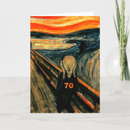 70ste Verjaardag Kaart (Voorkant)