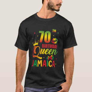70ste verjaardag Koningin Jamaica Meidenreis 70 Ja T-shirt
