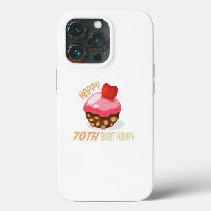 70ste verjaardag met chocoladetaart iPhone 13 pro hoesje