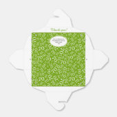 70ste Verjaardag Party Groen/Wit Getal Patroon Bedankdoosjes (Uitgevouwen)