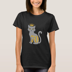 70ste verjaardag Shirt voor Cat Lover