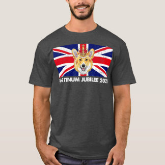 70th Anniversary Platinum Jubilee Cute Corgi T-shirt