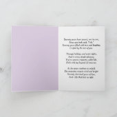 70th Anniversary Scroll Lilacs and Hydrangeas  Kaart (Binnen)