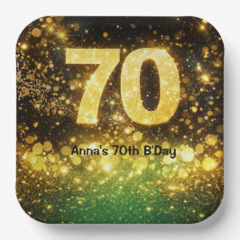 70th Birthday Party Papieren Bordje