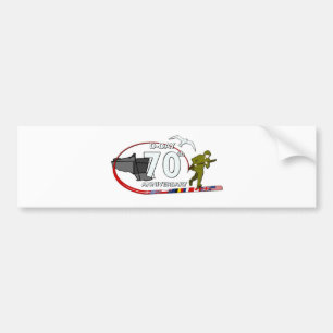 70th D-Day verjaardagsfeest Bumpersticker