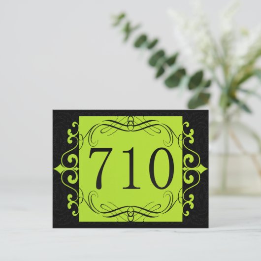 710 Gebiedscode Briefkaart (Staand voorkant)