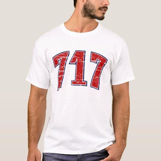 717 (Gebiedscode) T-shirt (Voorkant)