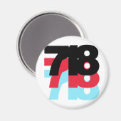 718 Netnummer Magneet (Voorkant / Achterkant)