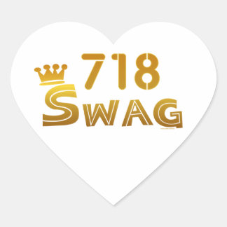 718 New York Swag Hart Sticker