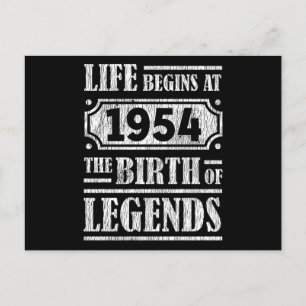71 Jaar Oud 1954 Geboorte Van Legende 71ste Verjaa Briefkaart