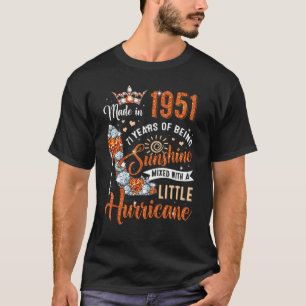 71 jaar oud gemaakt in 1951 koningin Diamond T-shirt