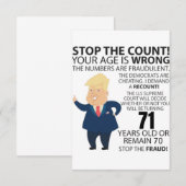 71 jaar Trump Happy Birthday Cadeau Funny (Voorkant / Achterkant)