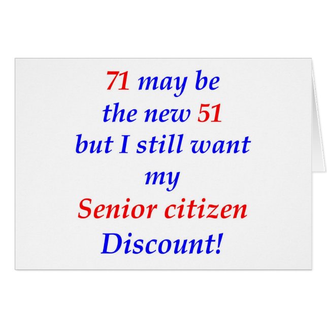 71 Senior Citizen (Voorkant Horizontaal)
