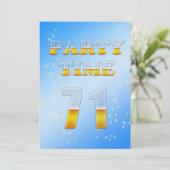 71e anniversaire invitation avec beaucoup de bière (Debout devant)