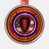 71e Eo-kerstmis Metalen Ornament (Voorkant)