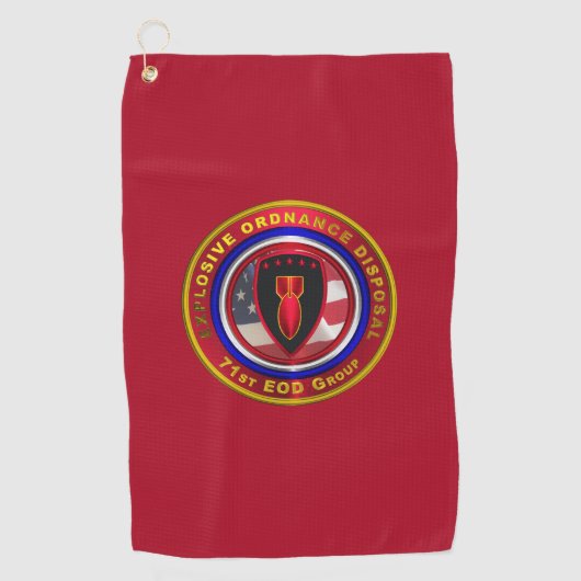 71e Explosive Ordnance Disposal Group Golfhanddoek (Voorkant)