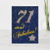 71e fête d'anniversaire Invitation (Devant)