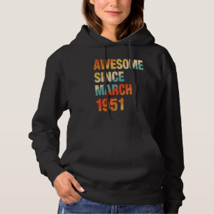 71e verjaardag 71 jaar oud Geweldige sinds 19 maar Hoodie