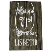 71e verjaardag: Fancy, Faux Hood Kijk + Aangepaste Medium Cadeauzakje (Voorkant)