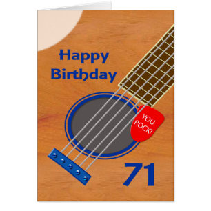 71e verjaardag gitaarspeler Birthday