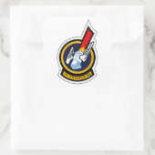 71e Vuurplein - verouderd Vierkante Sticker (Tas)