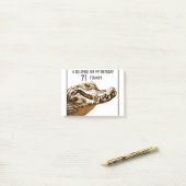 71ste 'Birthday Alligator Smile' Post-it® Notes (Op bureau)