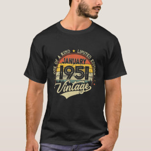 71ste verjaardag cadeaus 71 jaar oude retroflector t-shirt