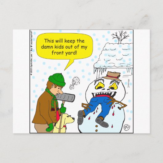 720 houden kinderen uit mijn voortuin cartoon briefkaart (Voorkant)