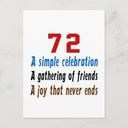 72 design briefkaart (Voorkant)