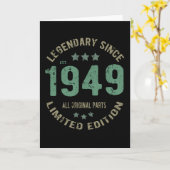 72 jaar oude Bday Legend 72ste verjaardag Kaart (Gele Bloem)