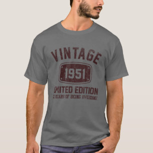 72 jaar oude T-shirt 1951 Limited Edition 72nd