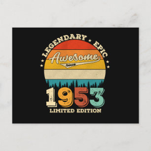72 Jaar Verjaardag 1953 Geweldig 72e Verjaardagsca Briefkaart