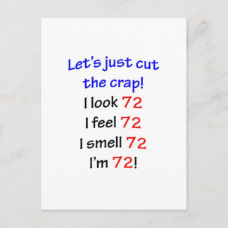 72 Laten we de rotzooi doorsnijden Briefkaart