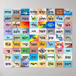 72 Namen van God - 19 x 16 inch, Value Poster Pape