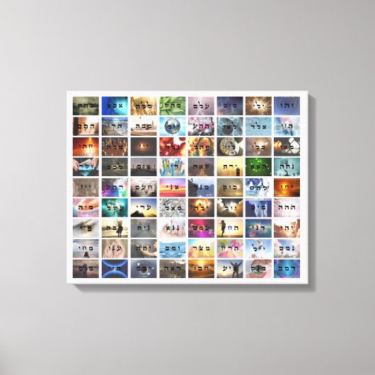 72 Namen van God Canvas Print (Voorkant)