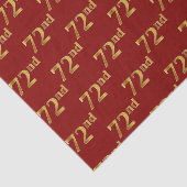 72e (72e) gebeurtenis Red, Faux Gold Tissuepapier (Detail)