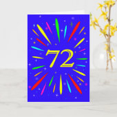 72e carte d'explosion d'anniversaire (Fleur jaune)