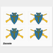 72e Infanteriebrigade Combat Team Rechthoekige Sticker (Vel)