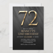 72e Invitation d'anniversaire (Devant)