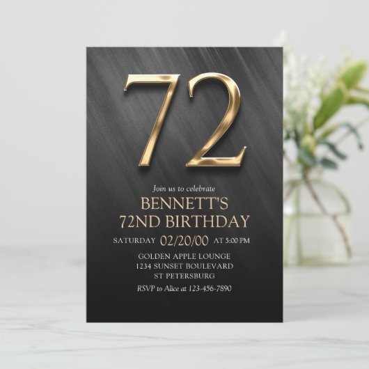 72e Invitation d'anniversaire (Debout devant)