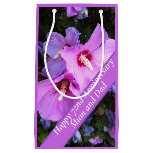 72e Jubileum bewerkbaar Klein Cadeauzakje (Voorkant)