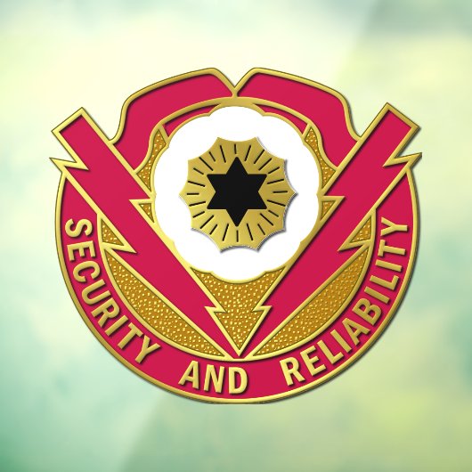 72e Ordnance Brigade Crest Window Cling Raamsticker (Vel 3)