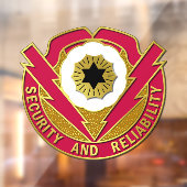 72e Ordnance Brigade Crest Window Cling Raamsticker (Vel 2)