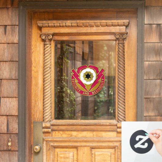 72e Ordnance Brigade Crest Window Cling Raamsticker (Huis Deur)