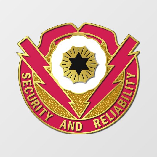 72e Ordnance Brigade Crest Window Cling Raamsticker (Vel)