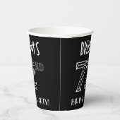 72e verjaardag: Art Deco Style + aangepaste naam Papieren Bekers (Rechts)