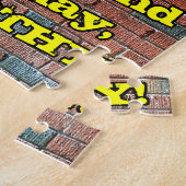 72e verjaardag: Fun Graffiti-geïnspireerde regenbo Legpuzzel (Zijkant)