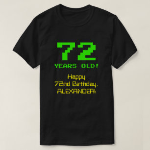 72e verjaardag: leuk, 8-bit look, nerdy / geeky "7 t-shirt